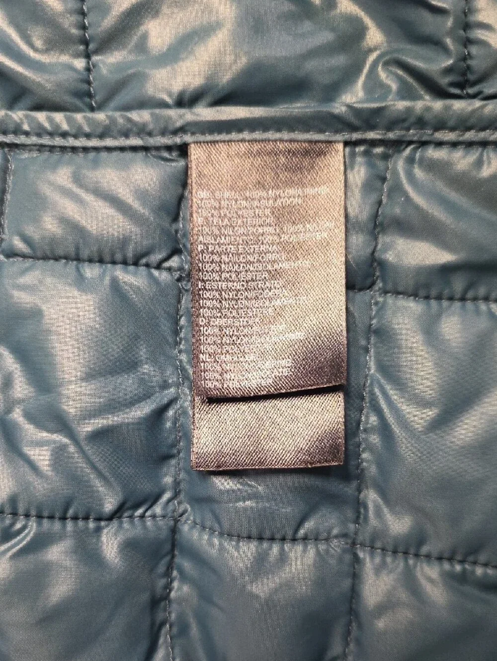 The North Face Men's Teal Lightweight Quilted Jacket - Med